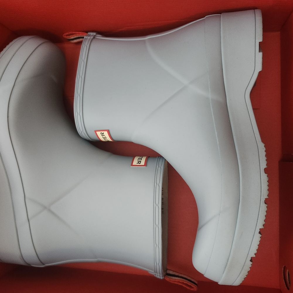 Hunter Shifting Blue/Patter Gray Winter Rain Boots Matte Finish